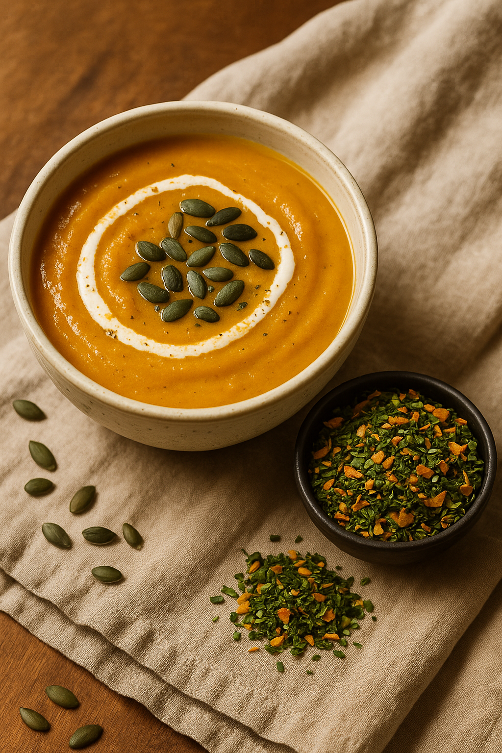 Velouté de courge et carottes