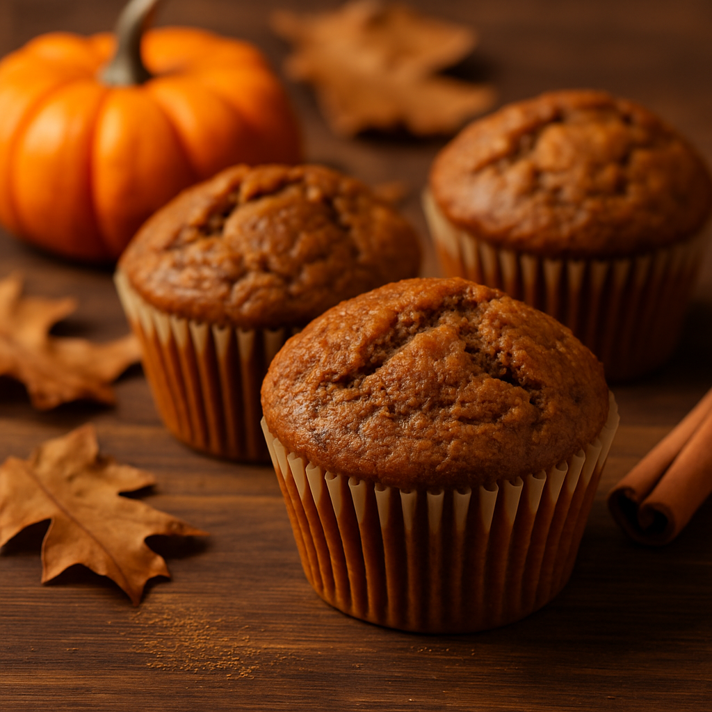 Muffins moelleux au Pumpkin Spice