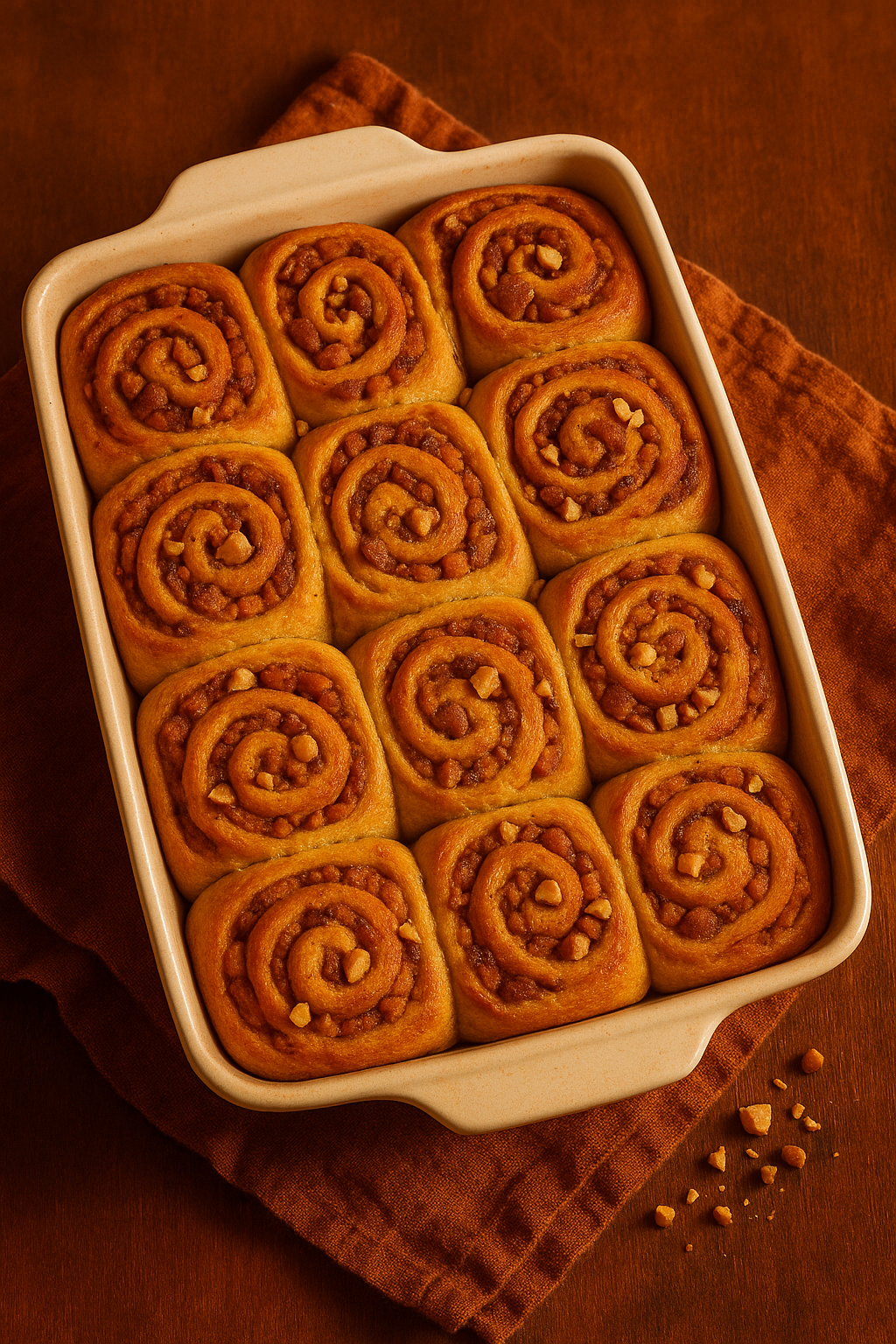 Cinnamon Rolls Salés d’Automne – Potimarron & Châtaignes Vente d'épices du monde en vrac