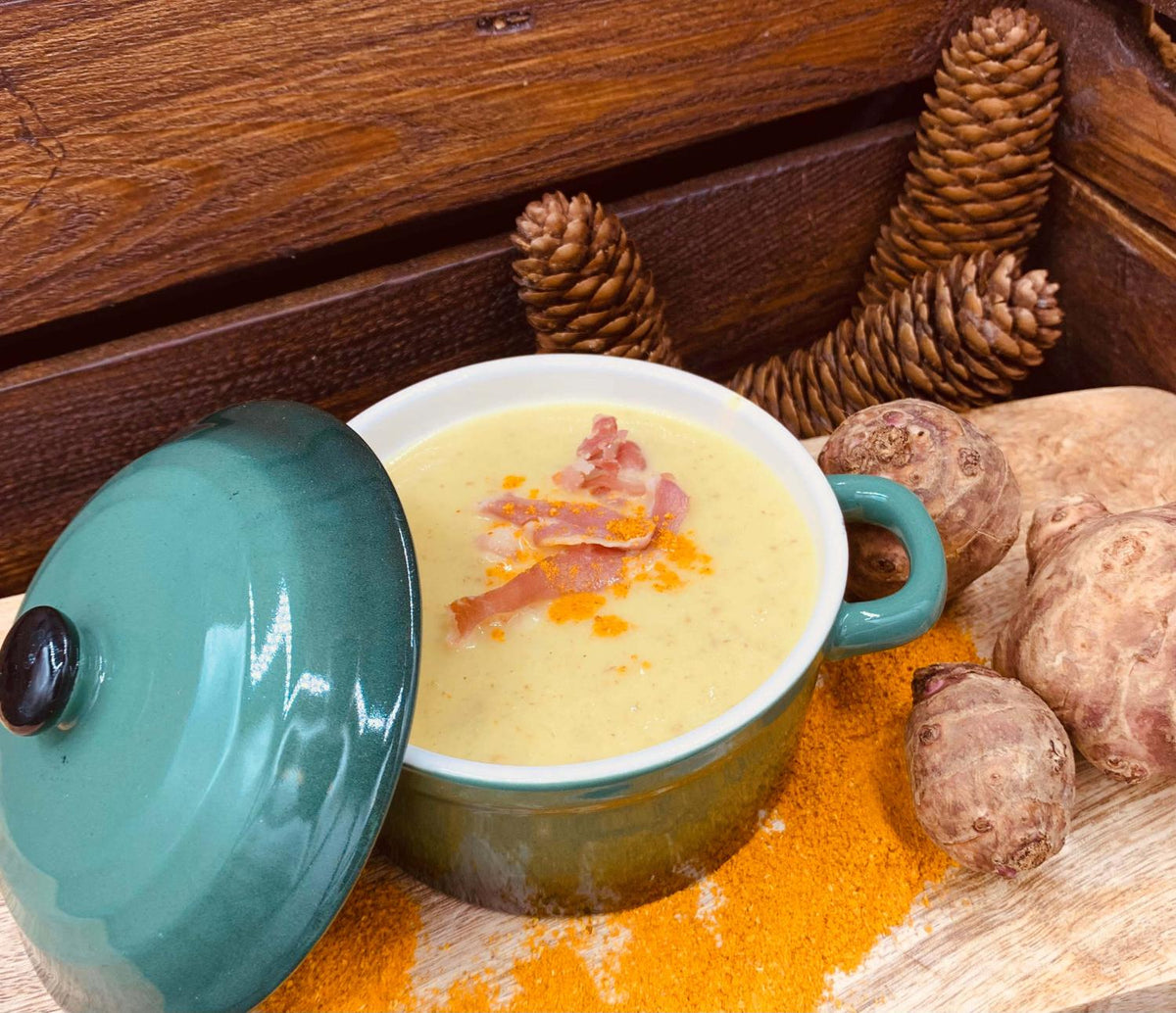 Topinambursuppe mit Curry