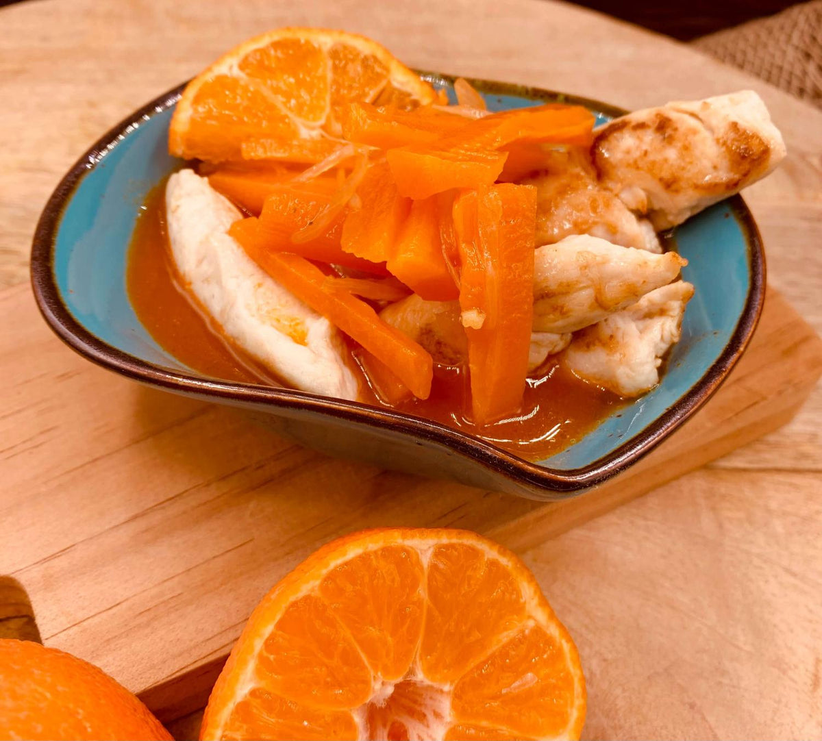 Aiguillettes de poulet à la mandarine