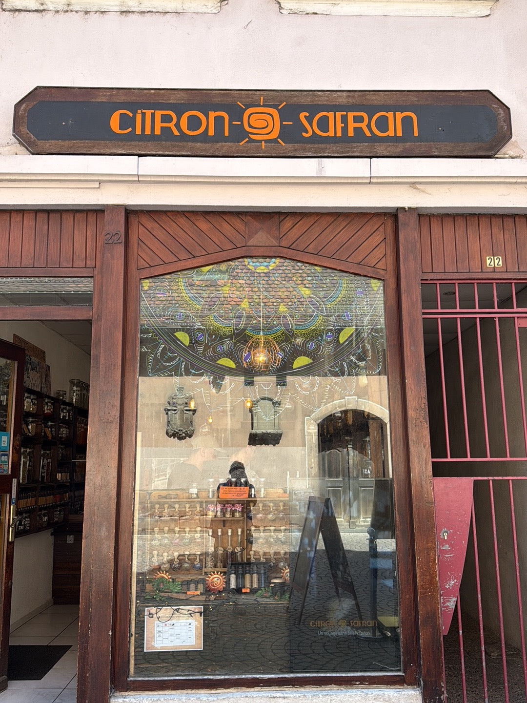 Façade de la boutique Citron Safran à Strasbourg